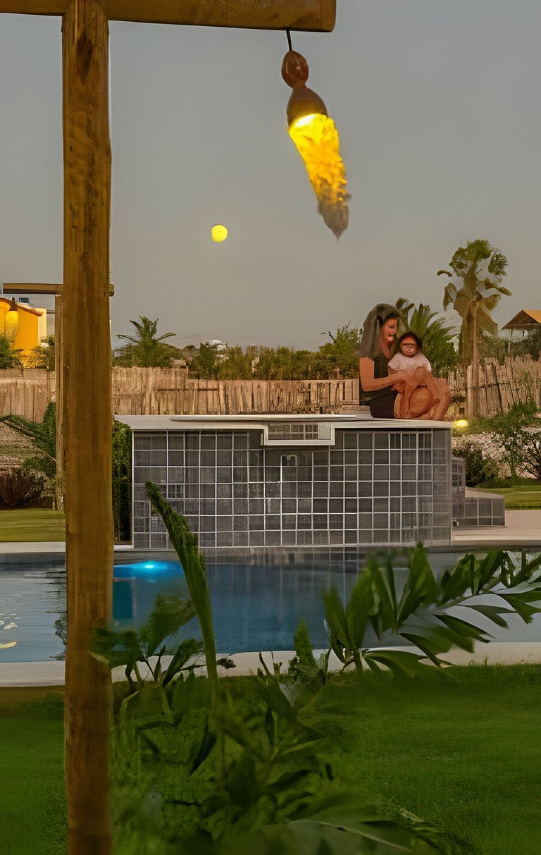 Chalé em Condomínio - Vista Mar - Hidro e Piscina