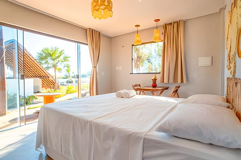 Studio Crochê - Vista Mar- Piscina- Hidro- Ar